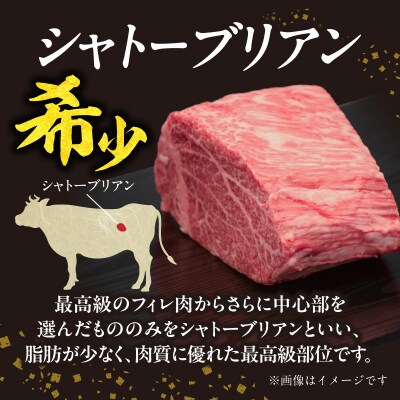 山形牛シャトーブリアン 150gx2 【肉の小林】 058-002