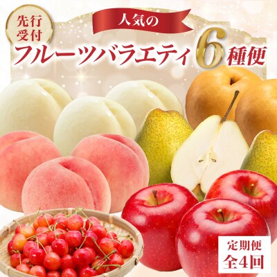 ≪先行受付≫ 人気フルーツバラエティ6種便【定期便全4回】 060-T09