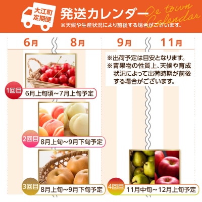 ≪先行受付≫ 人気フルーツバラエティ6種便【定期便全4回】 060-T09