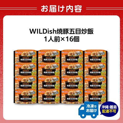 Umios 冷凍食品 WILDish 焼豚五目炒飯 1人前×16個入り 045-007