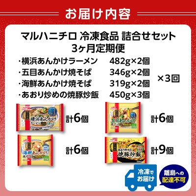 マルハニチロ 冷凍食品 詰合せセット《3ヵ月定期便》 045-T02