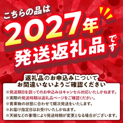 《先行受付》【2027年2月発送予定】 サンふじ約5kg・秀品 大江町産 028-030