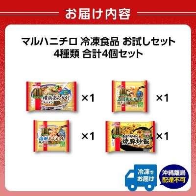 マルハニチロ 冷凍食品 詰合せ4種類 お試しセット 045-012