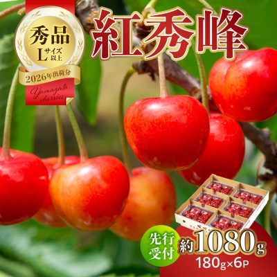 【2026年度先行受付】さくらんぼ紅秀峰約1080g 秀品 【6月より順次発送予定】 063-006