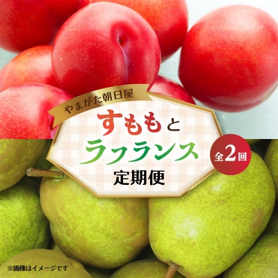 やまがた朝日屋 すももとラフランスの定期便【全2回】 065-T01