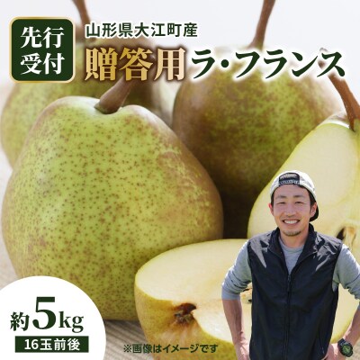 《先行受付》大江町産 贈答用ラフランス約5kg 16玉前後【11月中旬発送予定】067-006