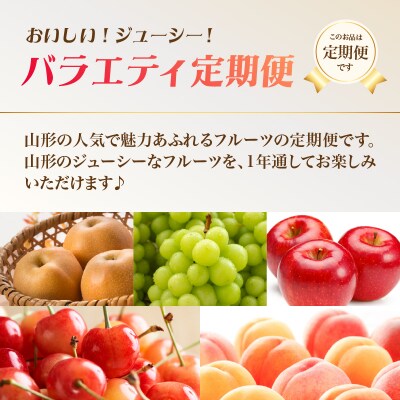 おいしい!ジューシー!山形フルーツバラエティ定期便【定期便全5回】 060-T11