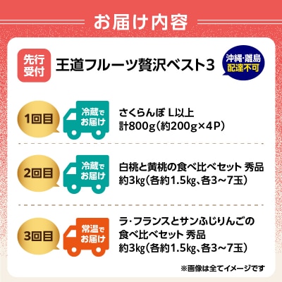 《先行受付》王道フルーツ贅沢ベスト3【定期便全3回】 060-T14