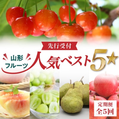 《先行受付》山形フルーツ人気ベスト5★【定期便全5回】 060-T13