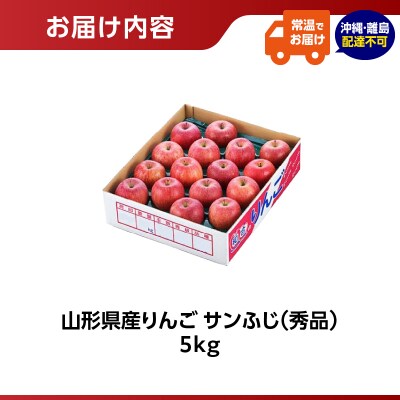山形県産りんご サンふじ 約5kg 秀品【2026年11月中旬頃～発送予定】 063-023