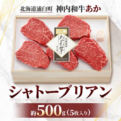 神内和牛あか シャトーブリアン 約500g (5枚入り)