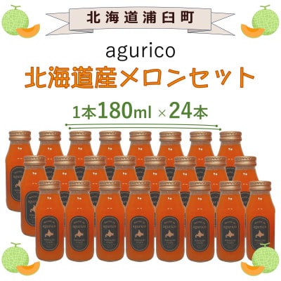 agurico　北海道産メロン　180ml×24本