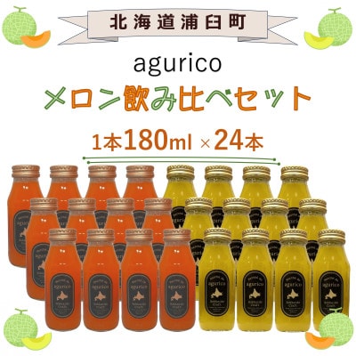 agurico　メロン飲み比べセット　180ml×24本