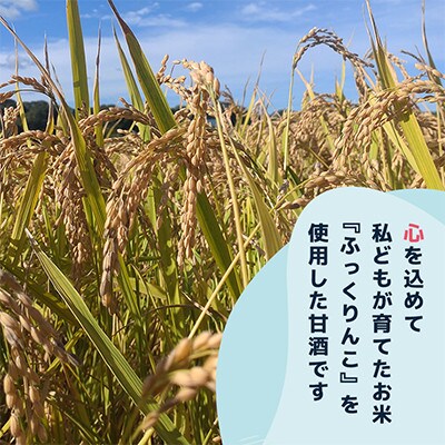 【北海道浦臼町】静川農園　米麹の甘酒6本セット(プレーン)