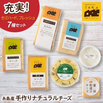 糸島産生乳100%使用手作りチーズ7種セット [AYC004]
