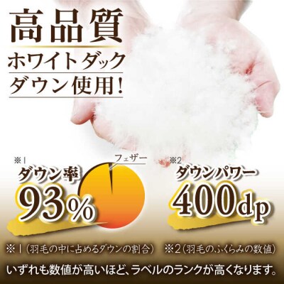 ＼この冬届く!/【糸島羽毛ふとん】【高級ダウン使用】無地ダウン93%【シングル】[AYM016]