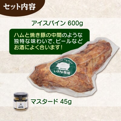 一貴山豚 アイスバイン・ソーセージ 3種セット いきさん牧場 豚 肉 [AGB028]