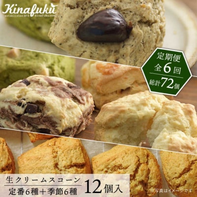 【全6回定期便】定番/季節のスコーン 12個セット 糸島市 [AFA016]