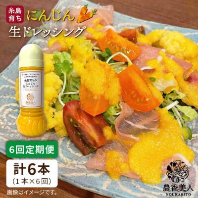 【全6回定期便】糸島そだちのにんじん生ドレッシング(285ml × 1本) [AAG049]