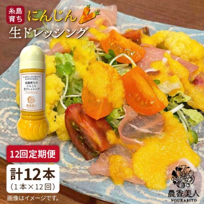 【全12回定期便】糸島そだちのにんじん 生ドレッシング (285ml × 1本) [AAG050]