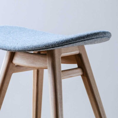 nomade stool 〈 Oak × Light Grey 〉  [AIF006]