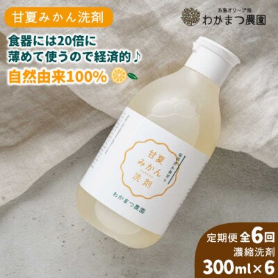【全6回定期便】【植物 由来】 万能 濃縮 甘夏 みかん 洗剤/わかまつ農園 [AHB021]