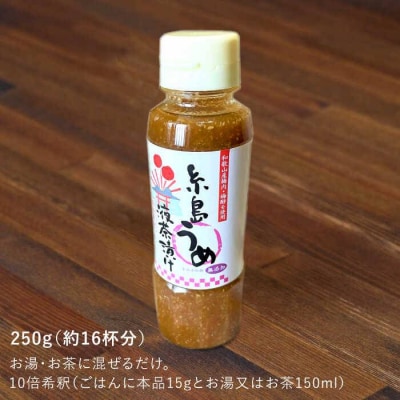 【年内発送】【簡単】液体 茶漬け (うめ) 16杯分 【糸島食品】[ABE014]