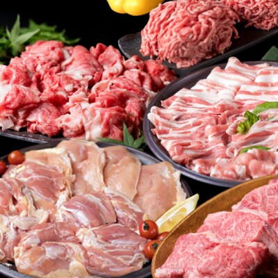 【全7回定期便】ボリューム満点! お肉 福岡 糸島産 牛肉/豚肉/鶏肉 《糸島》[ACA086]