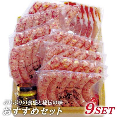 生ウインナー 7種48本+生ハム 45g 詰め合わせセット /糸島手造りハム [AAC005]