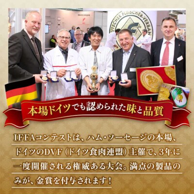 【全6回定期便】本場ドイツで連続金賞受賞!お試し食べきりセット【糸島手造りハム】 [AAC020]