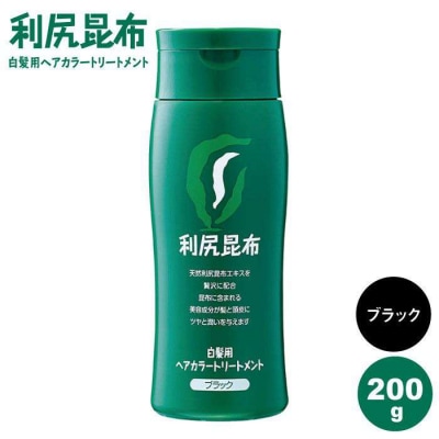 利尻 ヘアカラー トリートメント ブラック 株式会社ピュール [AZA023]