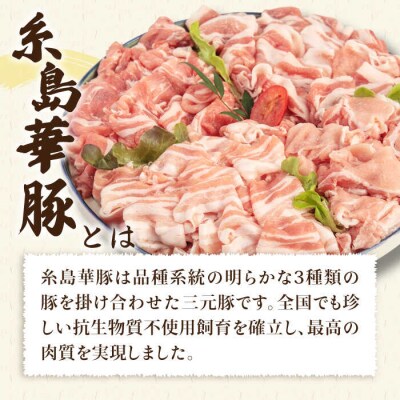 【全6回 定期便】 【しゃぶしゃぶ 食べ比べ】 1.5kg × 6回 糸島 華豚[ACA152]