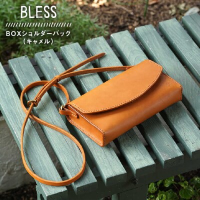 【経年変化を楽しむ本革製品】BOX ショルダー バック 本革 BLESS  [AAA022]