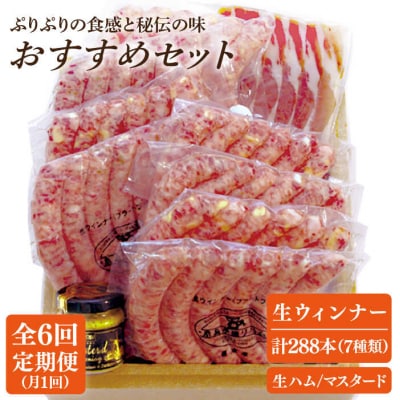 【全6回定期便】おすすめギフトセット(ハム/ソーセージ /ウインナー)[AAC014]
