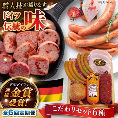 【全6回定期便】こだわり ギフトセット(ハム /ソーセージ /ウインナー) [AAC017]