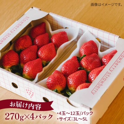 完熟 あまおう 270g × 4パック[APJ001]