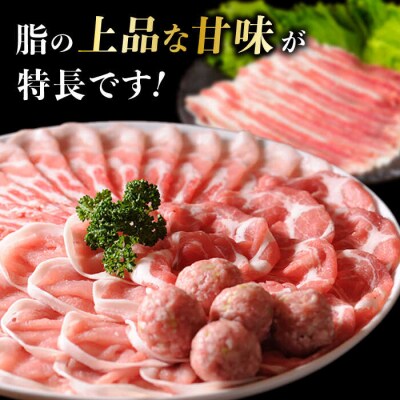 一貴山豚 しゃぶしゃぶ食べ比べセット 糸島市/いきさん牧場 鍋 しゃぶしゃぶ [AGB001]