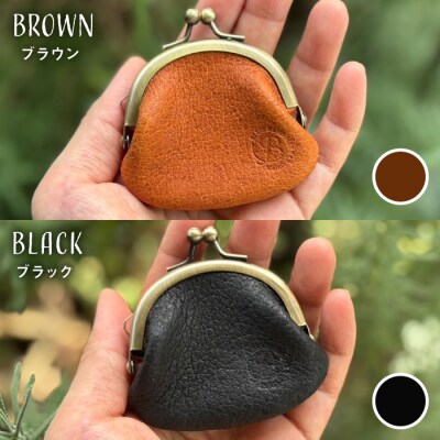 【イノシシ革】がまぐち コインケース BLESS LEATHER [AAA011]