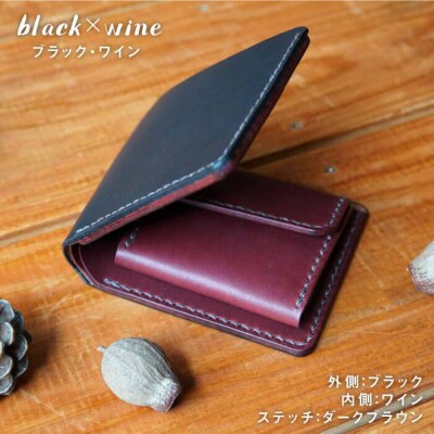 【手縫いの本革製品】ショート ウォレット 財布 本革 BLESS [AAA019]