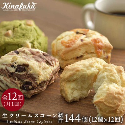 【全12回定期便】 スコーンのイメージ変えてみませんか?定番スコーン12個セット[AFA003]