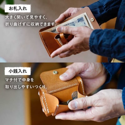 三つ折り mini ウォレット 革財布 BLESS [AAA027]