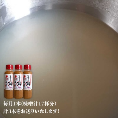 【全3回定期便】簡単 味噌汁 17杯分 糸島鯛液みそ 1本   [ABE020]