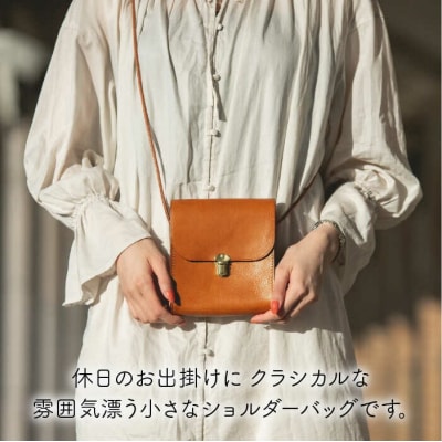 差し込み金具の小さな ショルダーバッグ 【LADIES&GENTLEMEN】[ADK010]