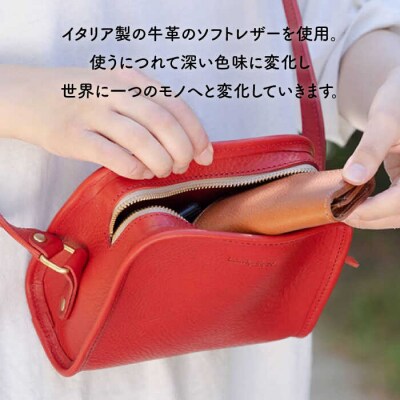 ラウンドファスナーのショルダーバッグ 【LADIES&GENTLEMEN】 [ADK018]