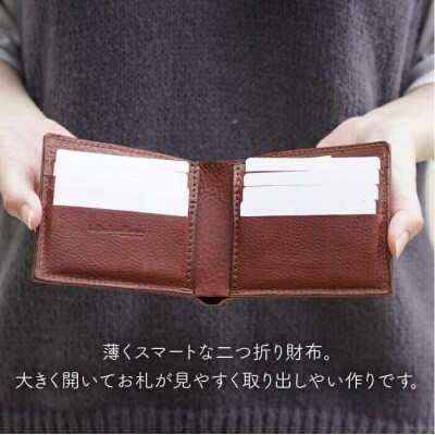 コイン ケース 無し 二つ折り 財布  【LADIES&GENTLEMEN】 [ADK026]