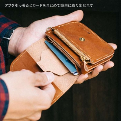 DURAM コンパクト デイ ウォレット/財布 革 レザー 13014  [AJE042]