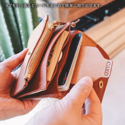 DURAM コンパクト デイ ウォレット/財布 革 レザー 13014  [AJE042]