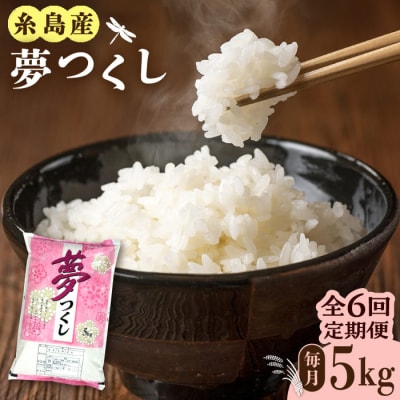 【全6回定期便】糸島産 夢つくし 5kg×6回 糸島市/三島商店 [AIM006]