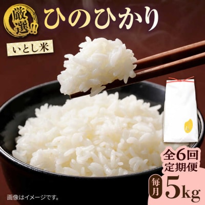 【全6回定期便】糸島産 いとし米 厳選ひのひかり 5kg 糸島市/三島商店 [AIM025]
