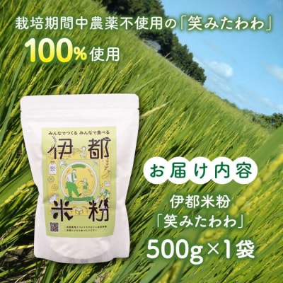 伊都 米粉 笑みたわわ 500g 糸島市/フルタク [AHN007] グルテンフリー 米